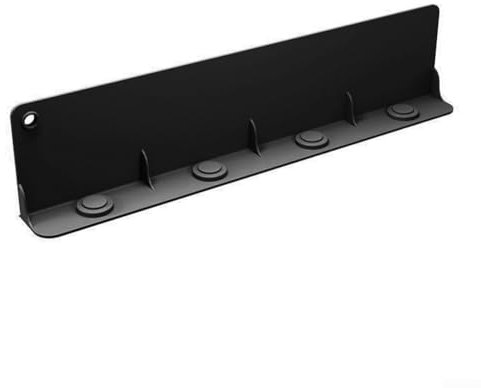 Spritzschutz für die Spüle, Küchenspüle, Wasserspritzschutz, Silikon, Wasserblockierbrett, wasserdicht, Spritzschutz, 44 x 10 x 5 cm (schwarz)