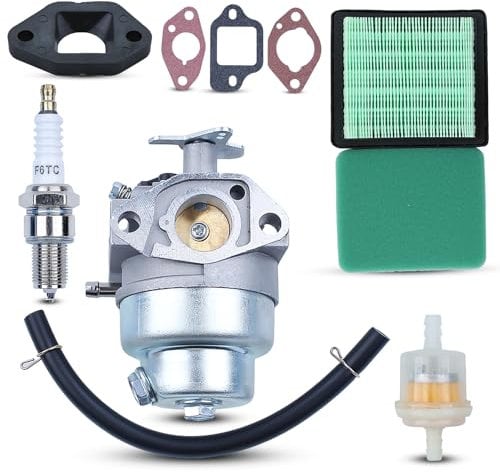 Haishine GCV160 Carburatore di Ricambio per Honda GCV160 GCV160A GCV160LA HRB216 HRS216 HRR216 HRT216 HRZ216# 16100-Z0l-023 Tosaerba con Kit Filtro Carburante Guarnizione Candela