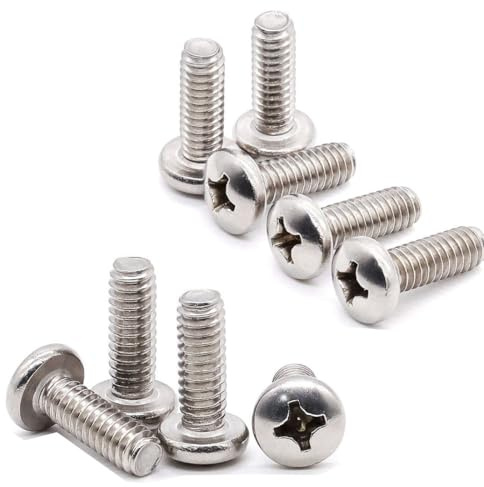 100x M3 x 30mm Pozi Pan Head Machine Screws Pozi Drive Bolts A2 Stainless Steel
