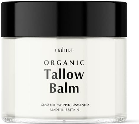 Organic Grass Fed Tallow Balm - Whipped Tallow Cream/Balm. Skin Cream. Beef Tallow Moisturiser. British Made (50, Grams)