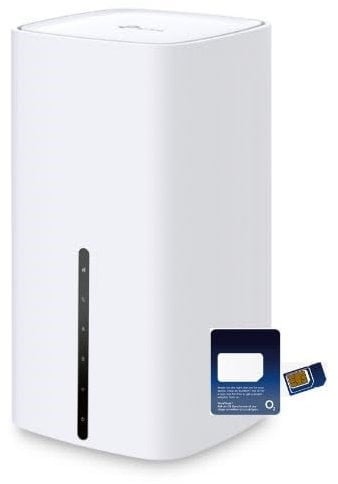 TP Link 5G Archer NX200 WiFi6 Dual Band Gigabit with O2 5G Data SIM Card Bundle