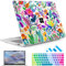 May Chen Case for Microsoft Surface Laptop 13.8 inch, 2024 Windows 11 AI + PC, 7th Edition Touchscreen Display, Protective Plastic Hard Shell Case with Keyboard Cover - Bright Colorful Flowers