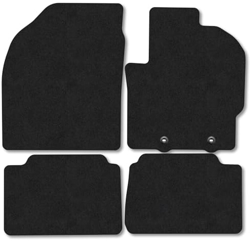 Fits Toyota Yaris Cross (2020+) [Full Hybrid] Carpet Car Floor Mats | Tailored Fit Carpet Floor Mats non Slip Blue Trim Full Coverage Compatible Accessory Front Rear Anti Slip Granulated Backing