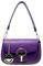Borsa Clutch Borsetta con Tracolla da Donna Borsa Elegante in Pelle (Viola)