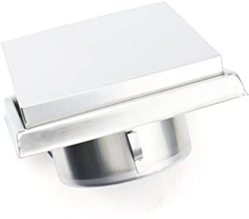 JINFEUGE Rejilla de Ventilación de Campana de Pared de Acero Inoxidable 304, Cubierta de Ventilación Del Conducto Del Difusor, Pieza de Salida Del Extractor/150Mm