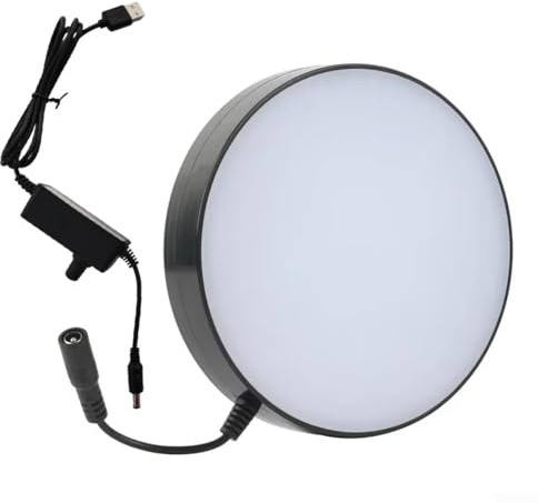 Springwillfly LED Ring Light, LED Ring Bottom Light Source For Microscopes,Microscope Accessory Kit Microscope Light For Laboratories, Libraries, Study Rooms, Schools