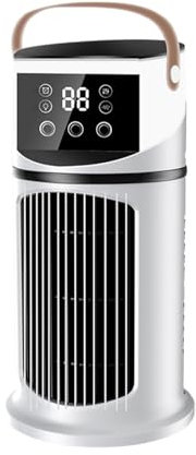 Aire acondicionado para escritorio | Ventilador de aire acondicionado de enfriamiento de escritorio: máquina purificadora con luz LED, enfriador de 9 velocidades para estudiar, dormir, reunirse,