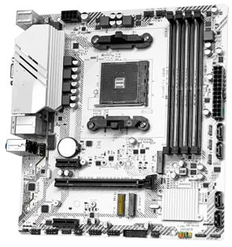 QWEOWW Scheda Madre del Computer Fit for JGINYUE AM4 B450 Supporta la Memoria RAM a Doppio Canale DDR4 Ryzen R3 R5 R7 1/2/3/4/5 M-ATX B450M-TI