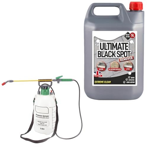 5 Litre Ultimate Black Spot Remover For Extreme Cleaning Complete With 5 Litre Pressure Sprayer