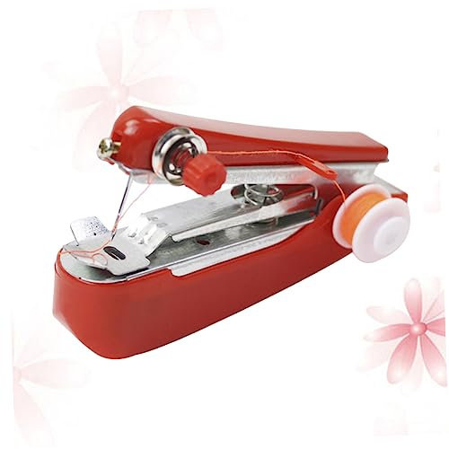 HOMSFOU Máquina De Coser Portátil Mini Inalámbrica Maquina Coser Manual Para Hogar y Viaje
