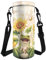 COEQINE Sunflower Frog Water Bottle Carrier Bag for Kids School Water Bottle Carrier Bike Bag with Shoulder Strap Lightweight Hiking Travel Outdoor Drink Sling Bag Birthday Gifts