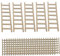 Trrymbbe Mini échelle 40pcs 2, 4 Pouces Petite décor d'échelle et 5 pcs 5, 9 Pouces Petits en Bois, pour l'artisanat de Bricolage, Accessoires de Jardin fées, décorminis Maison poupée