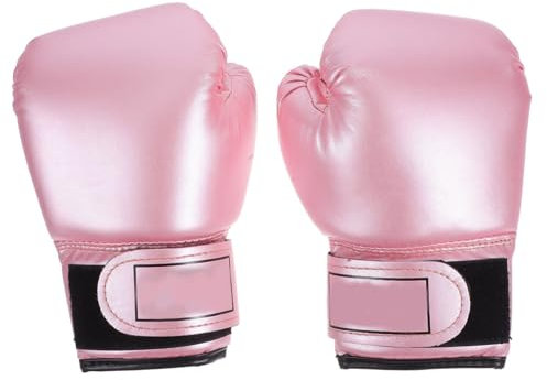 1 paire de gants de boxe élégants rose nacré brillant pour kickboxing, karaté et sparring, doublure respirante pour plus de confort et de prévention des blessures, convient pour les arts martiaux