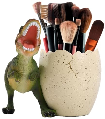 Pot à crayons en forme de dinosaure - Organisateur de bureau en résine - Conteneur de rangement de stylos de grande capacité | Accessoire décoratif pour à la maison, bureau