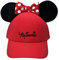 Disney Damen Minnie Maus Schleife Ohren Baseball Hat, rot