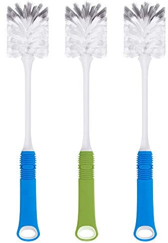 MR.SIGA Cepillo para biberones con Mango Largo - Set de 3
