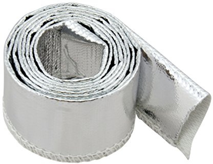1m Aluminium Hitzeschutzschlauch - 10mm Innendurchmesser für Leitungen, Schläuche und Kabelbäume - Hitzebeständig bis 600°C