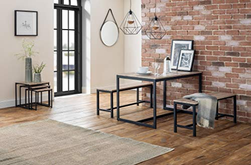 Der Julian Bowen Tribeca Esstisch in Schwarz/Sonoma-Eiche ist ein stilvolles und praktisches Herzstück in deinem Esszimmer