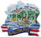 Salzburg Österreich 3D-Kühlschrankmagnet, Reise-Souvenir, Geschenk, Heim- und Küchendekoration, Magnetaufkleber, Salzburg Österreich Kühlschrankmagnet-Kollektion