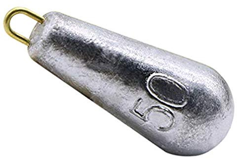 CZ-XING 10 Stück Angelzubehör – Meeresangeln Gewichte Lotus Angeln Gewichte für Küste Surf Ferry Meeresangeln (Wassertropfen – 50 g)