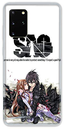 Cokitec Schutzhülle für Samsung Galaxy S20 Plus Manga Sao Sword Art Online Weiß