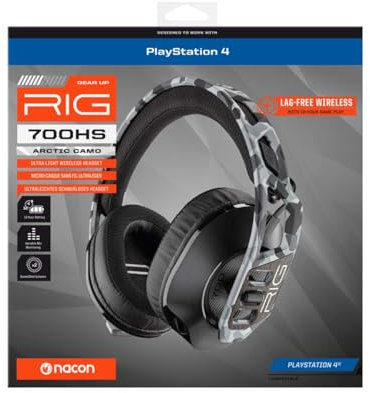 Nacon RIG RIG700HSARCTCAMO Gaming-Kopfhörer Kompatibilität mit Mehreren Plattformen Artic Camouflage Standard