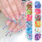 CHANGAR Butterfly Nail Art Glitter Sequins, 3D Laser Butterfly Nail Decals Sticker Holographic Nail Sparkle Glitter for Manicure Make Up DIY Decals Decoration