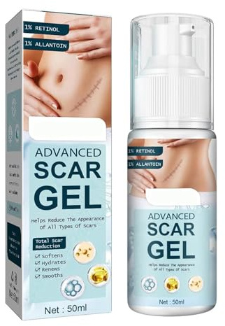 Thnkstaps ärrsalva, ärrgel, ärrreparationskräm, ärrbehandlingsgel för kirurgiska ärr, akneärr förfinar akneporer, hudreparationskräm Anti Scar Cream 50ml