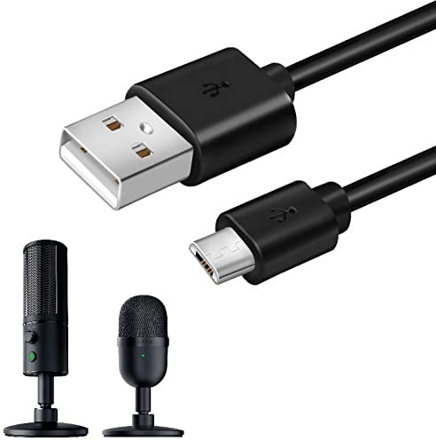 ienza 10-FT Long Micro USB Cable for Razer Seiren Mini and Razer Seiren X USB Streaming Microphone (Please Check Your Microphone Brand and Model Before Buying)