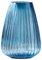 BITZ Kusintha Vase aus Glas, Höhe 22 cm, Blau