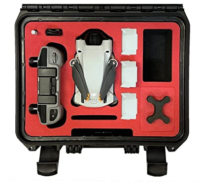 MC-CASES® Koffer für DJI Mini 3 Pro - auch die Fly More Combo - Max. 9 Akkus - Beide Controllertypen - Made in Germany