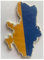 Auto Lufterfrischer Flagge Fahne Ukraine im Geruch New Car