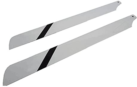 Tiuimk 325 mm Fiberglas-Rotorblatt für 450 Series RC Hubschrauber – Silber/Schwarz