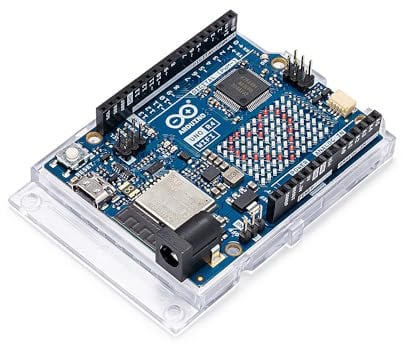 Arduino UNO R4 WiFi [ABX00087] - Placa de Desarrollo con microcontrolador Arm Cortex-M4 y WiFi Integrado, Ideal para proyectos IoT, automatización y Aplicaciones conectadas con Arduino IDE.