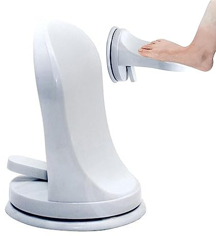 Poggiapiedi per Doccia con rasatura delle Gambe - Poggiapiedi per Pedicure per Doccia Ventosa | Antiscivolo Stabile Nessuna Perforazione Doccia Rasatura Leg Assist per Bagno, casa, Servizi