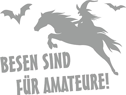 carstyling XXL Aufkleber Besen sind für Amateure! 115 x 145 mm