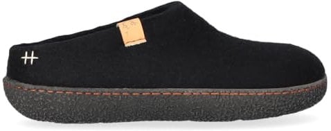 Tofvel Slipa Wollfilz-Pantoffel Black (EU Schuhgrößensystem, Erwachsene, Numerisch, M, 40)