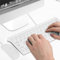 Kit mouse e tastiera con cavo USB, mini tastiera ergonomica e mouse, colore nero/bianco, design ultrasottile, adatto per lavoro in ufficio e intrattenimento (bianco)