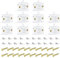 Greluma 10 Piezas Interruptor de puerta de gabinete, interruptor de lámpara de gabinete, interruptores táctiles de armario de 250 V 1 A, interruptor de luz de armario-color blanco