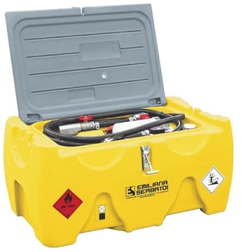 Carrytank PickUp 150L Diesel Transporttank aus Polyethylen mit Pumpeinheit ADR-freigestellt mobiler Dieseltank für unmittelbaren Verbrauch