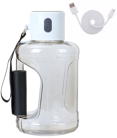 1,5 Liter Wasserflasche mit hoher Kapazität für Sport, 2 I 1 Wassergenerator für Sportwasser mit fortschrittlicher SPE- und PEM-Technologie zur Verbesserung der sportlichen Leistung Weiß