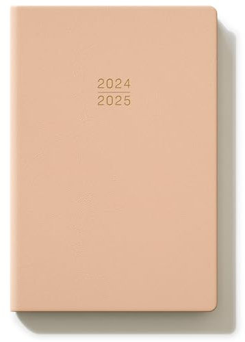 TDOLISSTE - Kalender 2024-2025 Wochenplaner A5 Terminplaner für Lehrer, Schüler, Büro, Mehrsprachiges 1 Woche 2 Seiten, Juli 2024 - Dezember 2025 (Rosa)