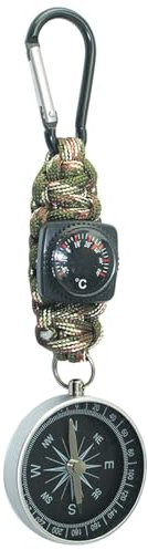 YAPAILANG Outdoor Klettertemperaturtester Half Beim Überleben Schlüsselanhänger Multifunktionale Camping Kompasse Thermometer Schlüsselanhänger Thermometer Kompasse