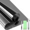 Qualsen Vinilo Adhesivo Cristal Vinilo Espejo para Ventanas Privacidad Anti UV Control del Calor Película de Unidireccional Reflectante Vinilos para Cristales （Negro-Plateado，90x400cm）