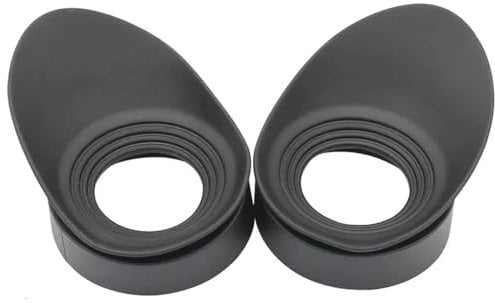 Microscope Accessories Kit 2 PCS 40mm Rubber Eyepiece Eye Shield Cups Binoculars Eye Guards Caps for Microscope Eyepiece Telescopes Eyecups Microscope Slides