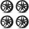 4x Borbet Felgen Z 7.5x18 ET51 5x112 black glossy kompatibel mit Mini Cabrio Clubman Cooper Countryman One
