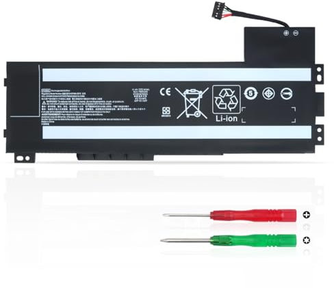 KXRSII VV09XL Laptop Akku für HP ZBook 15 G3, ZBook 15 G4 Mobile Workstation 808452-001 808452-002 VVO9XL 808398-2B1 808398-2B2 808398-2C1 808398-2C2 HSTNN-C87C HSTNN-DB7D 11.4V 90Wh