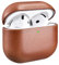 Leder Hülle für AirPods 4 2024, ICARER Premium Echtleder Stoßfeste Schutzhülle für Apple AirPods 4 Kopfhörer Case (LED sichtbar) Unterstützung Wireless Ladegerät-Braun
