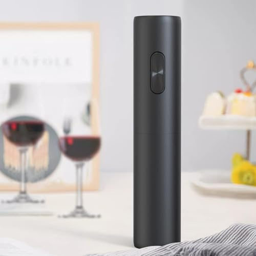 SQUADO Cavatappi elettrico Apribottiglie professionale, portatile con taglierina in alluminio per vino, Apribottiglie elettrico con Taglierino
