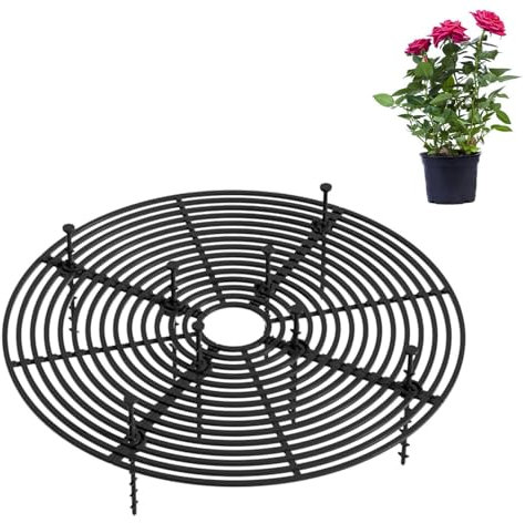 Blumentopfgitter Rund - 30 Cm Pflanzenschutz Katzen Innen, Blumentopf Schutzgitter, Blumentopfgitter Bodenschutzabdeckung, Blumentopf Gitter Schwarz, Blumentopf Schutz Vor Katzen Und Hund,
